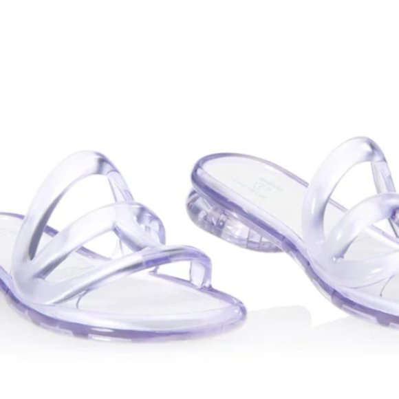 Melissa x Telfar Jelly Slide - Clear (women's sizing)